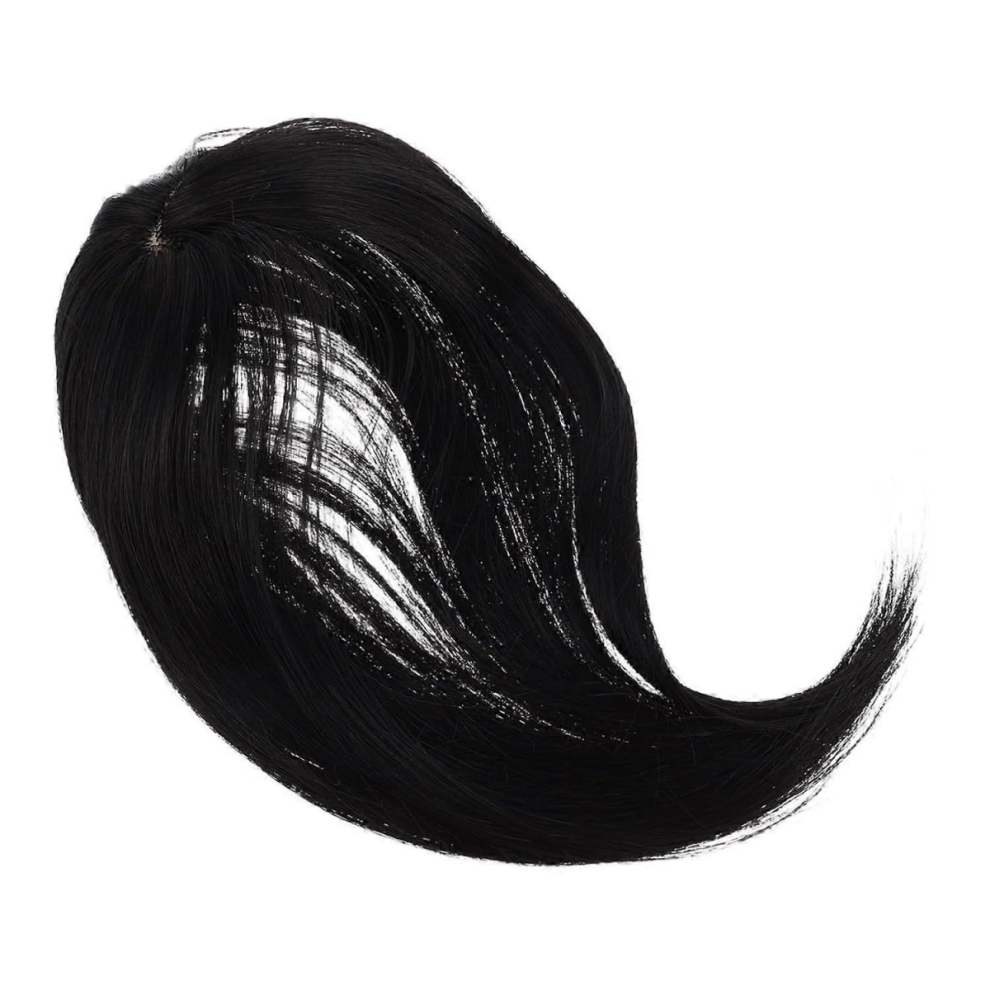 Realistic Fluffy Bangs Frame Wigs for Women Topper Hair Pieces Synthetic Lace