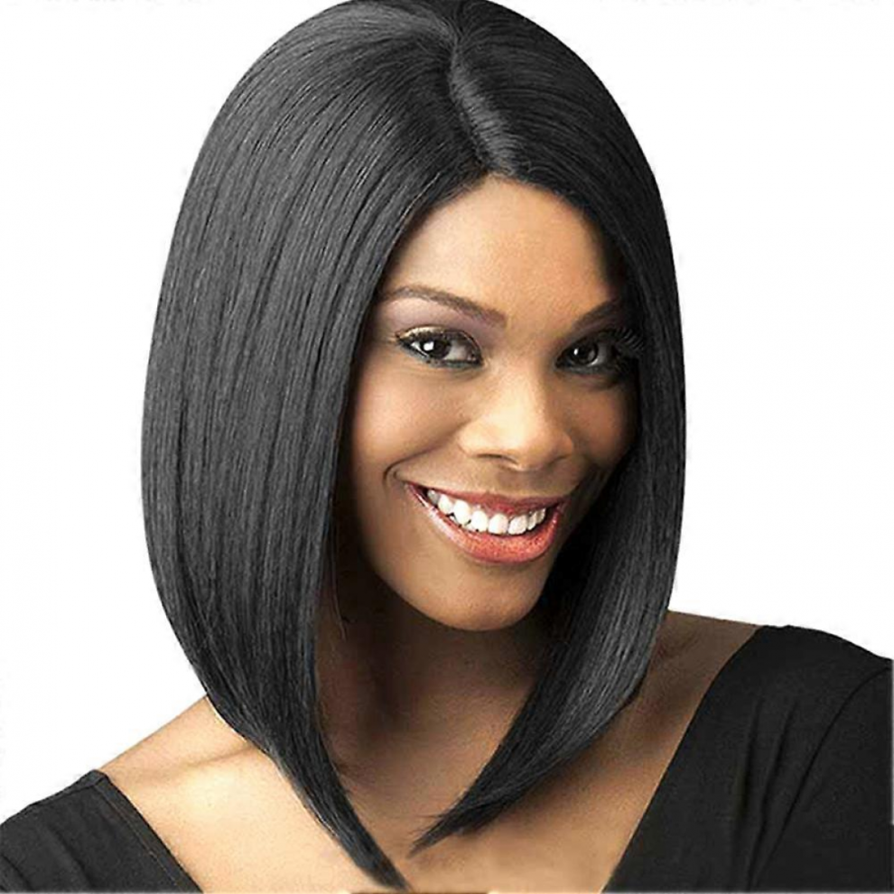 Unisex Women Straight Side Part Wig Synthetic Short Hair Heat Resistant Cosplay