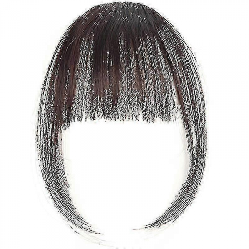 Thin Air Fringe Bangs Hair Clip On In Front Hairpiece Fake Hair Extensions