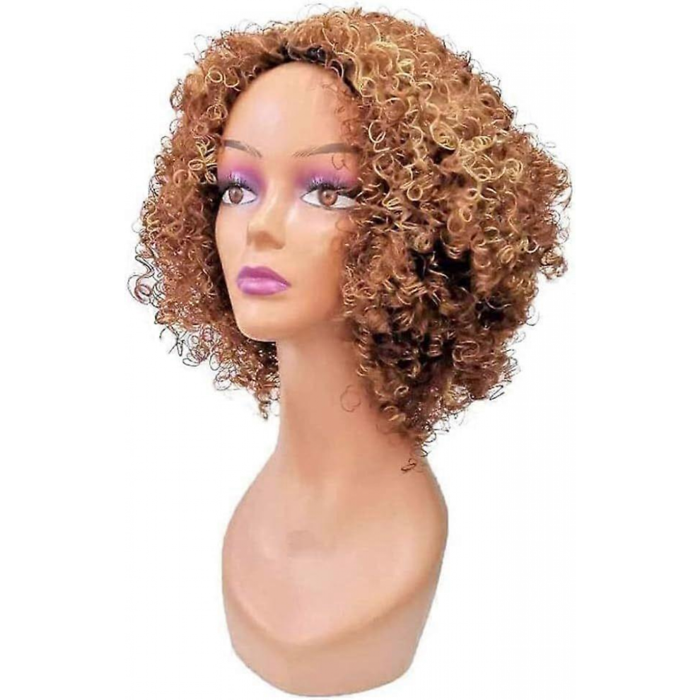 Wigs Short Curly Wavy Wigs, Synthetic Hair Wigs for Black Women, Women Wigs for