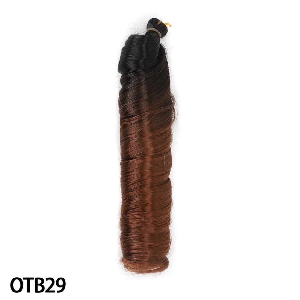 Unisex French Curly Braiding Hair Pre Stretched Bouncy Braiding Hair Easy Braid Curl Braids, Lightweight Synthetic Wavy Hair Extensions