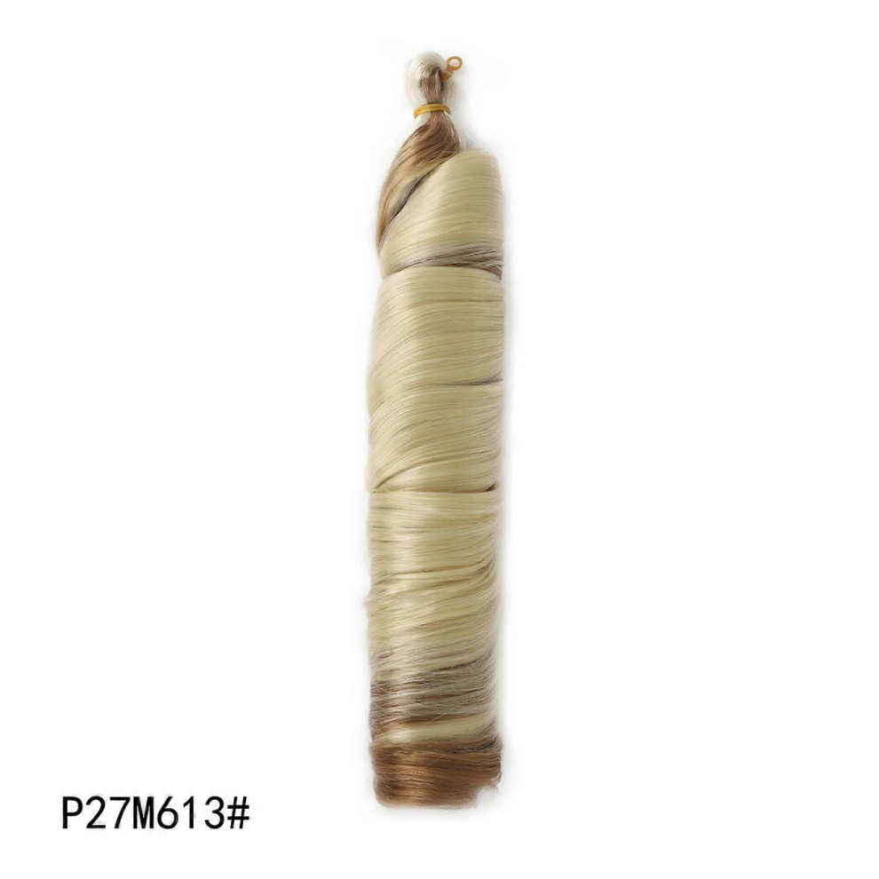 French Curly Braiding Hair Pre Stretched Bouncy Braiding Hair Easy Braid Curl Braids, Lightweight Synthetic Wavy Hair Extensions