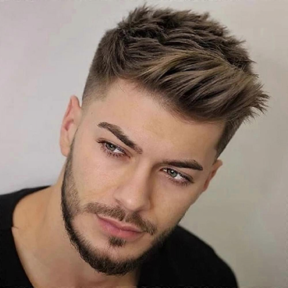 Handsome Men Short Straight Wigs Natural Synthetic Hair Wig