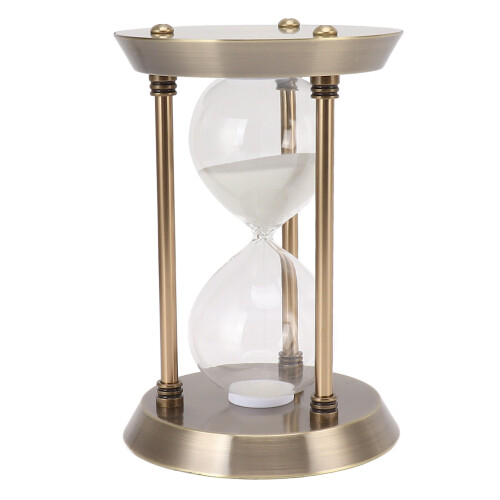 Metal Hourglass Sand Timer Decorative Vintage High