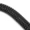 Premium TPU Heliciform Surfboard Leash mit hoch elastischem Zugseil, schwarz 3