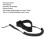 Premium TPU Heliciform Surfboard Leash mit hoch elastischem Zugseil, schwarz 10