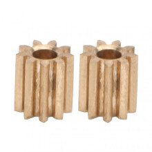 2pcs Motor Pinion Gear Brass Replacement for Duplo Intelli Lok Module 0.4 9 Teeth