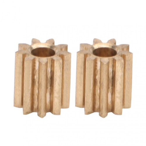 2pcs Motor Pinion Gear Brass Replacement for Duplo Intelli Lok Module 0.4 9 Teeth