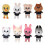 8pcs Plushible Rag Doll Washable Fabric Bodied 3