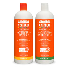Cantu Shampoo & Conditioner with Shea Butter for Natural Hair 1L (Pack of 2)