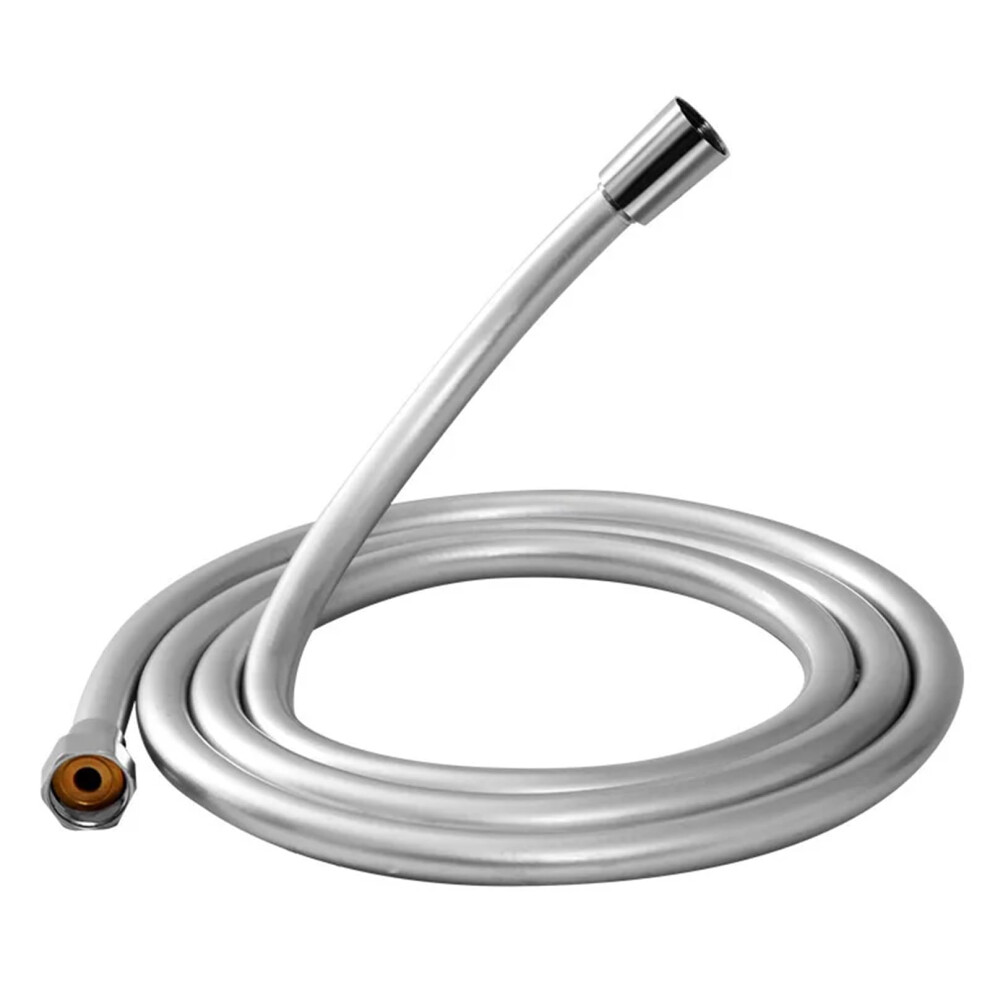 High-Pressure Shower Hose 1.5M/2.0M Pvc Flexible Anti-Tangle Handheld Shower Tube For Bathroom Accessories Silver 6947110749495