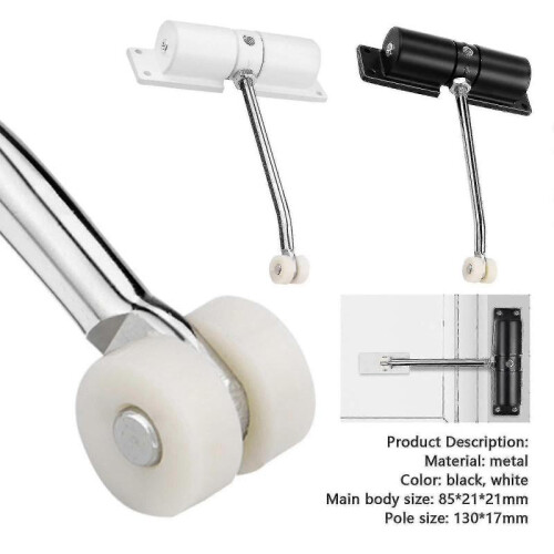 (white) Automatic Spring Door Closer Adjustable Door Spring Closer 2