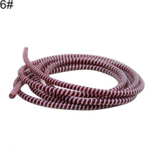 (Black White Red) 1.4m Spiral USB Charge Cord Earphone Cable Protector Saver Cover Wire Winder