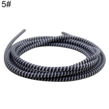 (Black White Grey) 1.4m Spiral USB Charge Cord Earphone Cable Protector Saver Cover Wire Winder