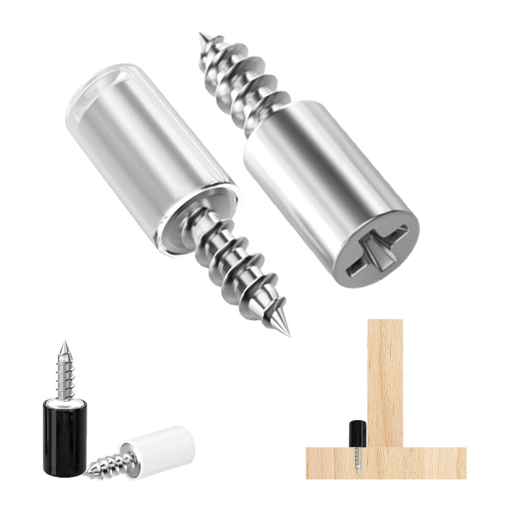 Shelf Brackets Pack Of 40, 7 Mm Self-Tapping Invisible Shelf Holders For Furniture, Cabinets, Wardrobes, And Bookshelves 6947110749730