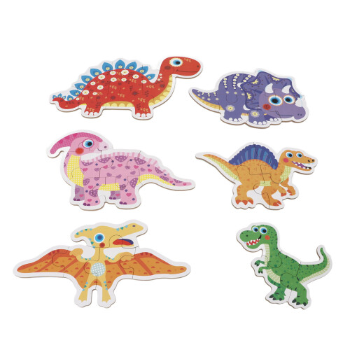 Wooden Puzzles Dinosaur Shape Educational Burrs 1