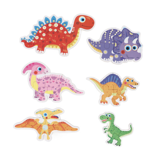 Wooden Puzzles Dinosaur Shape Educational Burrs