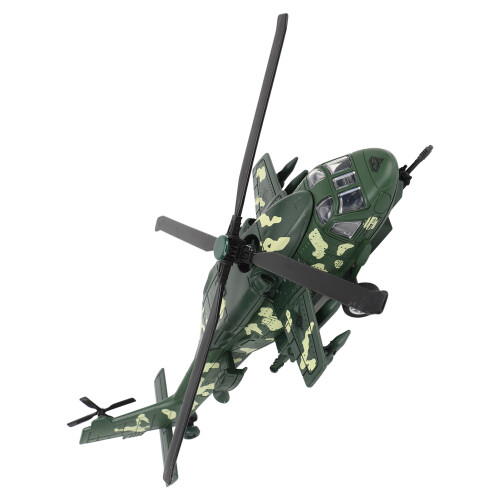 Diecast Metal Helicopter Model Sound Light 1