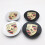 75MM 4-pack Porsche Silver Center Cap (Single) 2