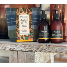 Highland Soap Co Scottish Whisky And Honey Organic Hand Care Gift Set