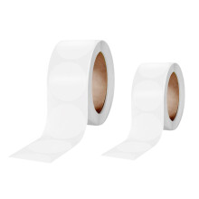 Transparent Seal Stickers 2 Rolls Self-Adhesive Clear Circle Stickers for Party Favors and Envelope Closure