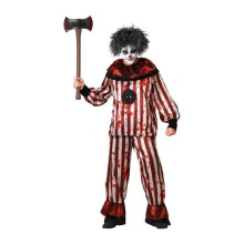 Verkleedkostuum - ATOSA - Man Clown - Bloedige Strepen - Halloween Kostuum - Tuniek en Broek