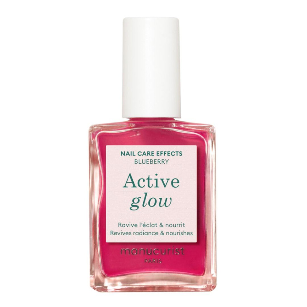 Manucurist Purple Polish & Care - No Lamp - Vegan & Made In France Ultra-Glowy Lilac Mirror-Like Shine - Nail Concealer & Care - Plant-Based Ingredients
