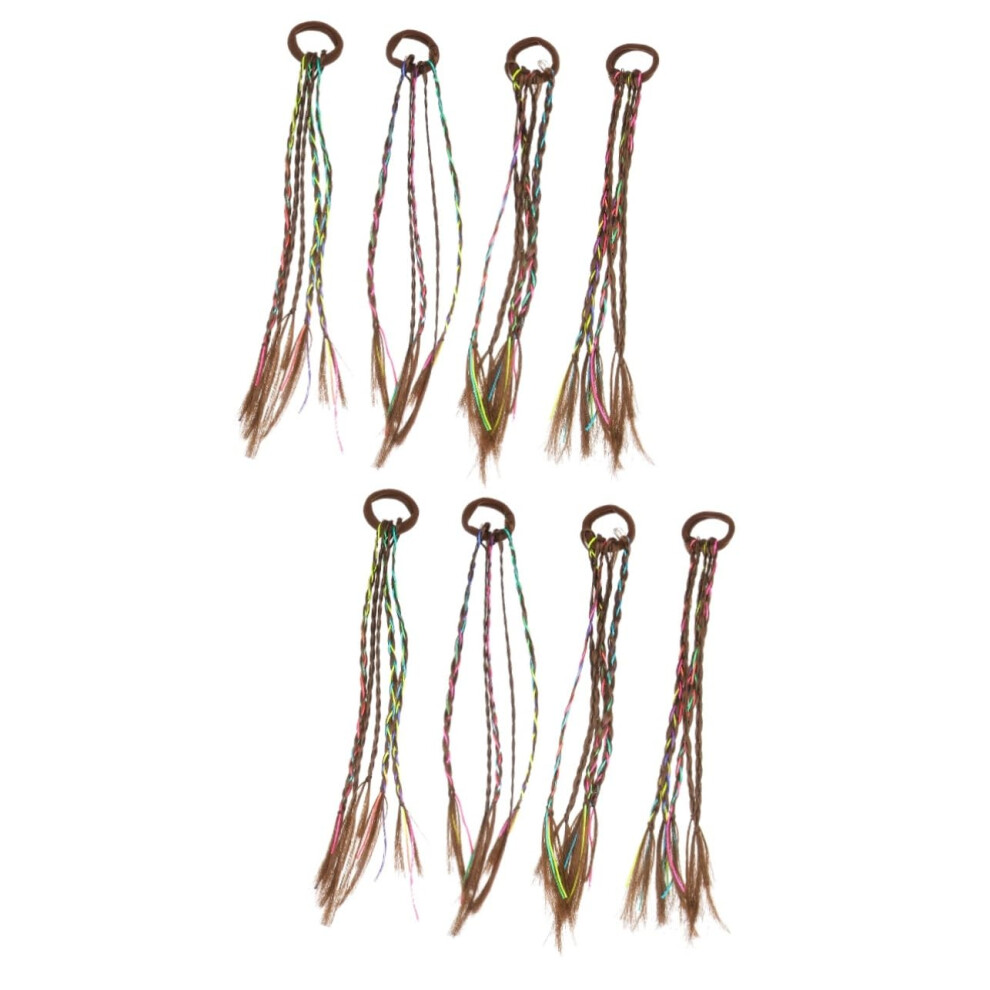 Unisex Wig Braid Loc Extensions Pack Of 8 Crochet Faux Locs Synthetic Dreadlocks For Kids Plastic Artificial Hair Rope