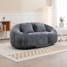 Sofa Bean Bag Loveseat Recliner durevole e confortevole (Chenille grigia)