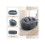 Pouf divano - MUVOE - Poltrona a due posti reclinabile - Chenille grigia - 2 posti - Schiuma di riempimento 4