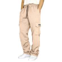 Cargo Trousers for Men 4XL Baggy Black Outdoor Pants Hunting Jeans Stretch Fabric Beige