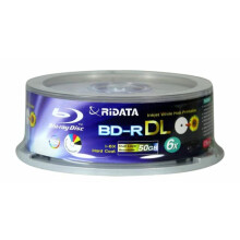Ritek 50 GB BD-R DL Dual-Layer Blu-Ray beschreibbare Disc 6x 25 Stück