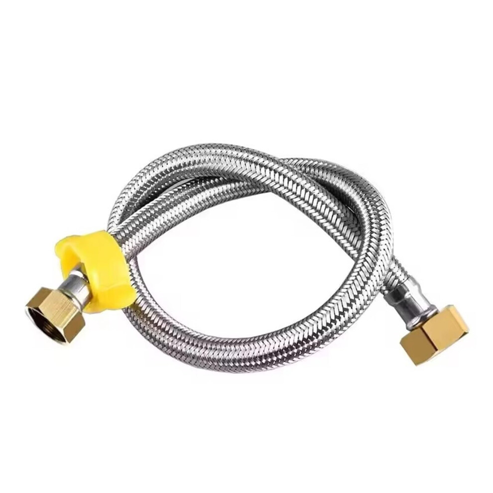 G1/2" Water Supply Hose, Black Faucet Connector, Heating Pipe, Toilet Connection, Cold/Hot Mixer Inlet Pipe, 40Cm Set 6947110751184
