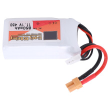 11,1V 850mAh 45C LiPo-Akku für RC-Autos/Boote/Hubschrauber Weiß