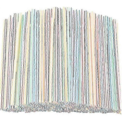600pcs Plastic Straws Plastic Drinking Straws -flexible Plastic Straws s