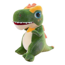 (40cm, Green) Flame Tyrannosaurus Rex Plush Toy Throw Pillow Plushies Stuffed Animals Doll Kids Giftsq