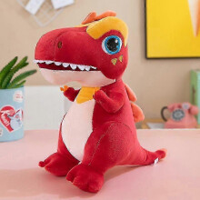 (40cm, Red) Flame Tyrannosaurus Rex Plush Toy Throw Pillow Plushies Stuffed Animals Doll Kids Giftsq