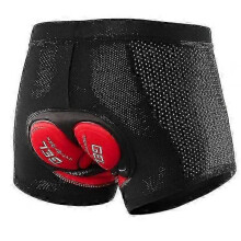 (XL, Black) Men's Cycling Shorts 3d Padded Gel Cycling Briefs Breathable Cycling Underwear Cycling Shorts