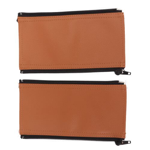 2pcs Stroller Handle Sleeve Zipper Cleanable Soft 2