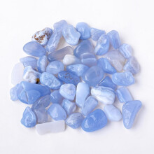 Natural Blue Crystal Stone 100g Polished Rolling Stones 1.5–2cm Aromatherapy Gem Aquarium Decoration