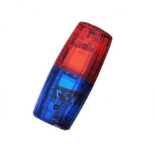 Led Red Blue Multifunction Clip Flashing Warning Safety Shoulder Police Lights Usb