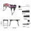 Cigarette Rollers, Cigarette Boxes, Filler Pre-Rollers - Cone Loader including metal rolling tray, foldable stand, placing device and brush 12