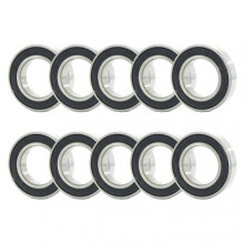 10pcs/set 6906-2rs Ball Bearing Deep Groove Low Friction Accessories Practical Rubber Seal Single Row Bearing for Construction Machinery Qinhai