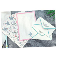 10 Sets of 4 Letter Paper Envelopes Colored Money Envelopes Gift Stationery with Doodle Blessing Messages