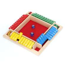 Wooden Dice Board Game Home Pub Holiday Party 4