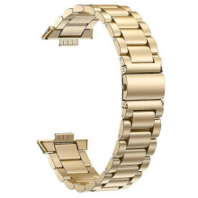 For Huawei Watch Fit 3 Stainless Steel Watch Strap Replacement Wrist Band - Gold