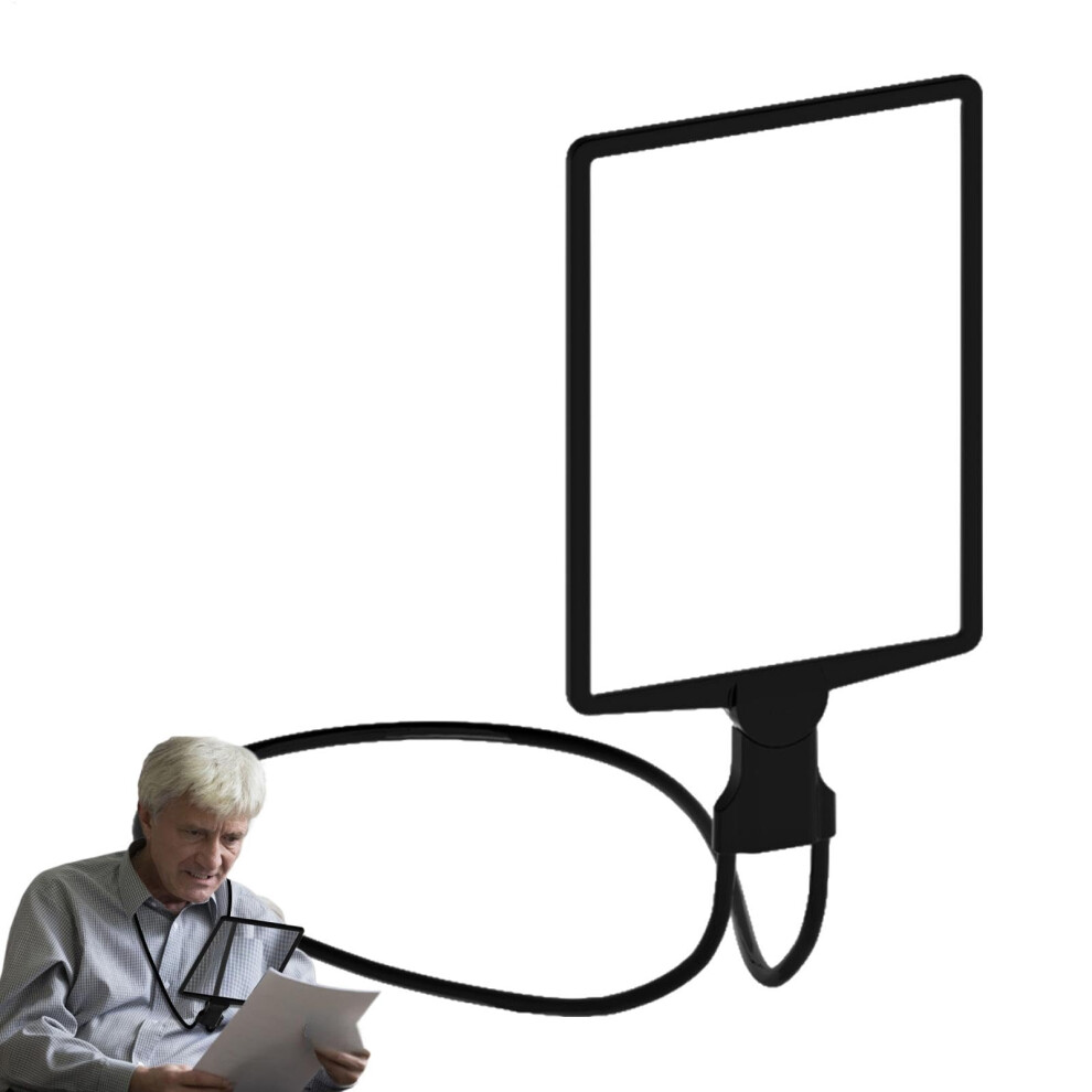 Handsfree Magnifying Glass 3-Pack, Ultra Thin Full Page Magnifier for Seniors, Flexible Neck Reading Aid for Books and Sewing