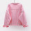 (M,Pink)Women Spring And Autumn Coats Warm Solid Long Sleeve Denim Jacket Outerwear 4