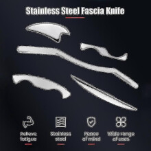 (Hook Board) Stainless Steel Therapy Massage Tools Tissue Fascia Recovery Muscle Mssager Guasha Scraping Gua Sha Board Scraper Relax