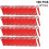 100x Red Plastic Grass Trimmer Blades - Lawn Mower Replacement Blades 1